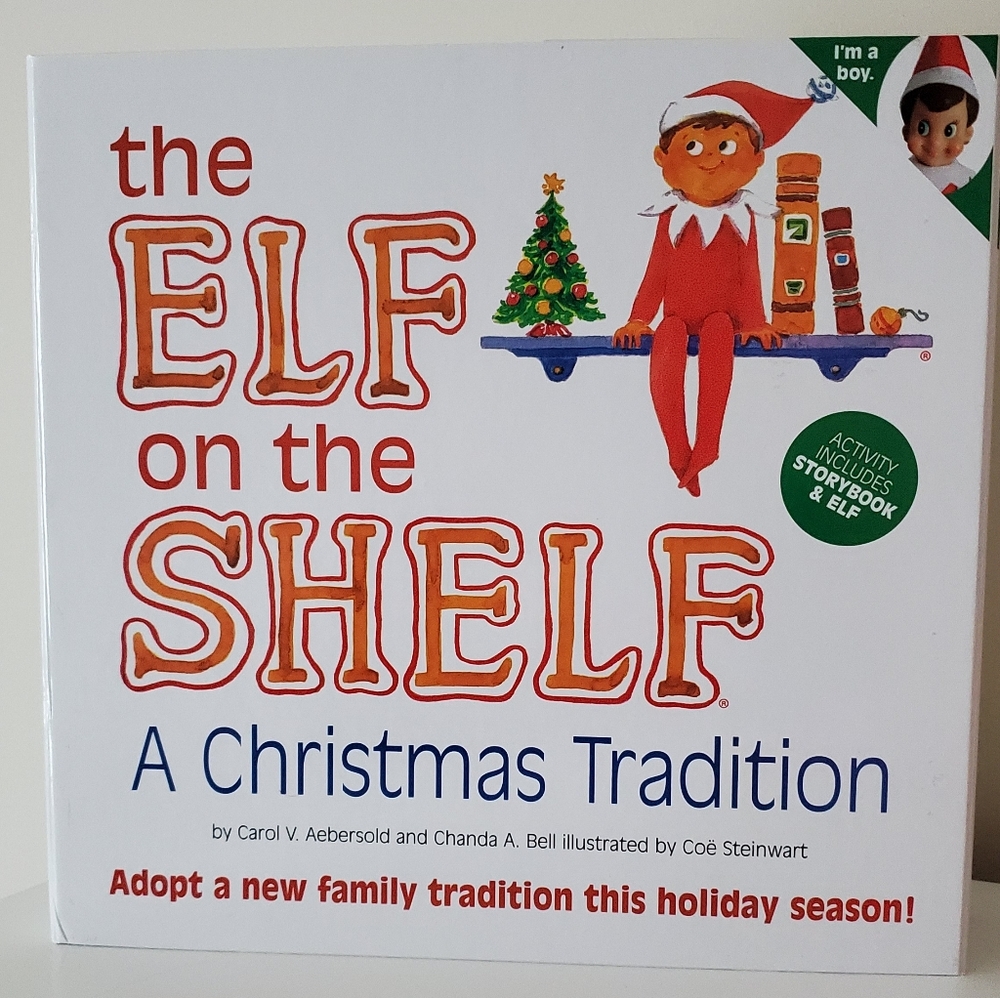 Elf On The Shelf With Book